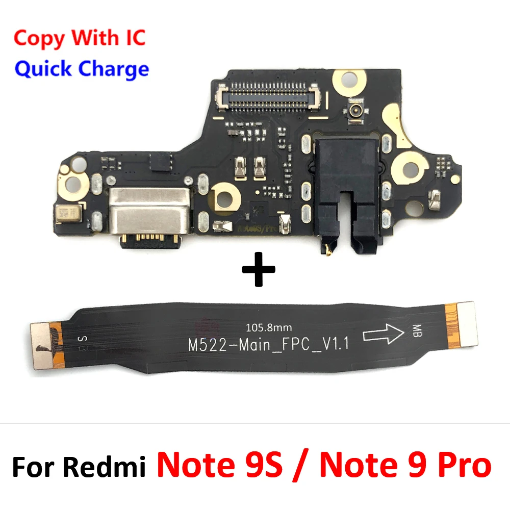 Imagem -05 - Porta de Carregamento Usb Dock Connector Board Placa Mãe Principal Fpc Cabo Flex para Redmi Note 10 12 Pro 5g 10s 11 4g 8t 50 Peças Novo