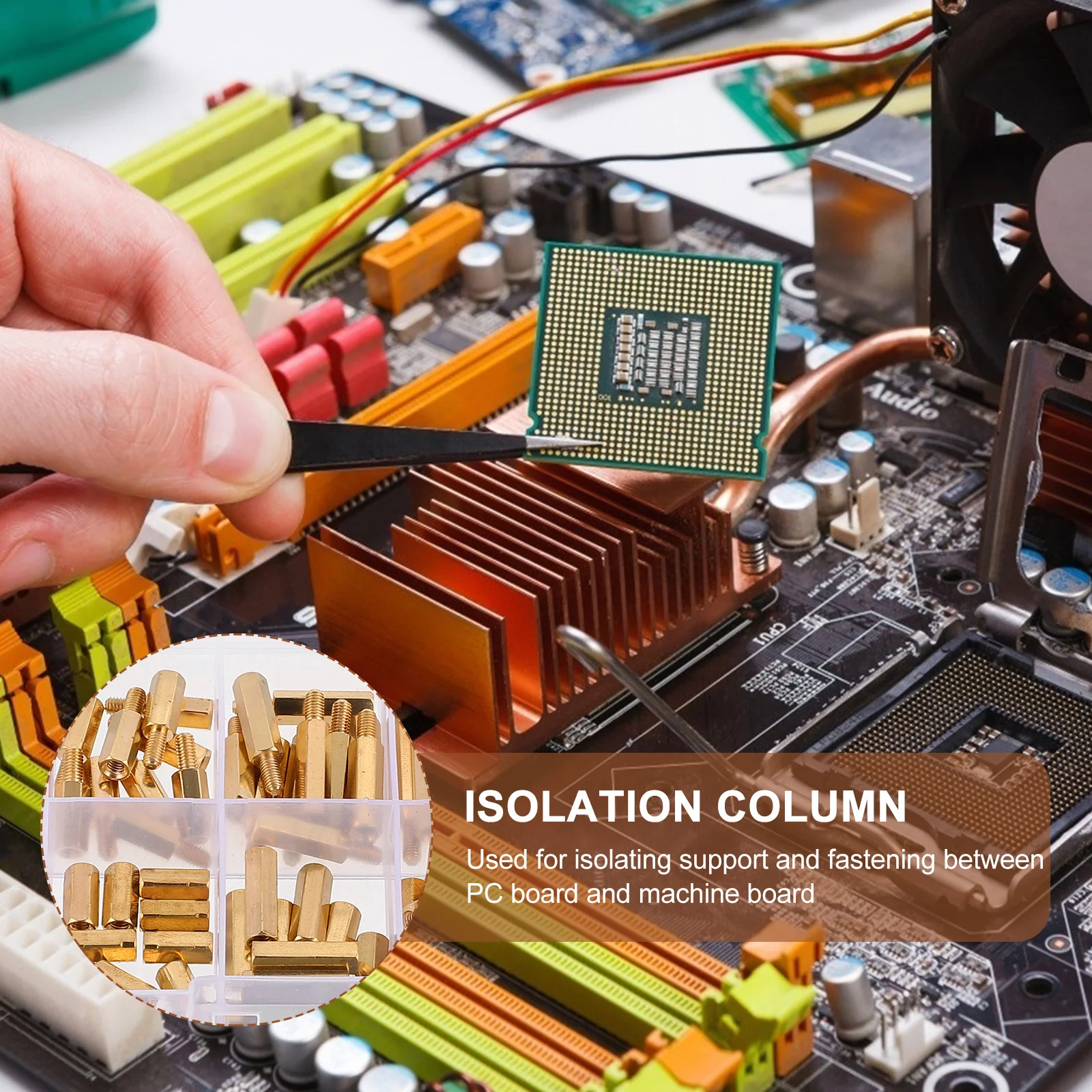 120 قطعة عمود نحاسي سداسي X 6 مللي متر مسامير عمود نحاسي صلابة عالية عدم الانزلاق سطح أملس النحاس الجوز عزل ترصيع