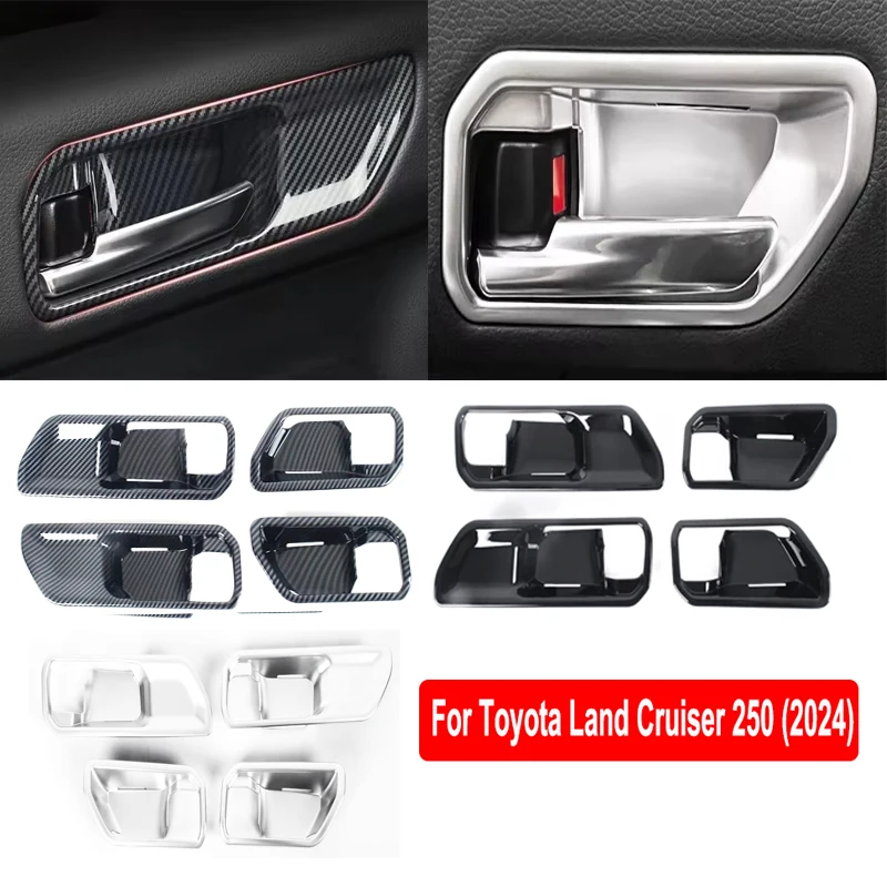 

4 шт., наклейки на внутреннюю дверь автомобиля для Toyota Land Cruiser Prado 250 LC250 2024 + ABS