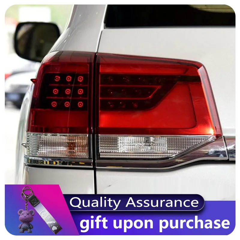 Car Taillight Styling FOR Toyota Land Cruiser 2016-2021 FJ200 LC200 Tail Light DRL Rear Lamp Upgrade LED Auto Tool Accessories