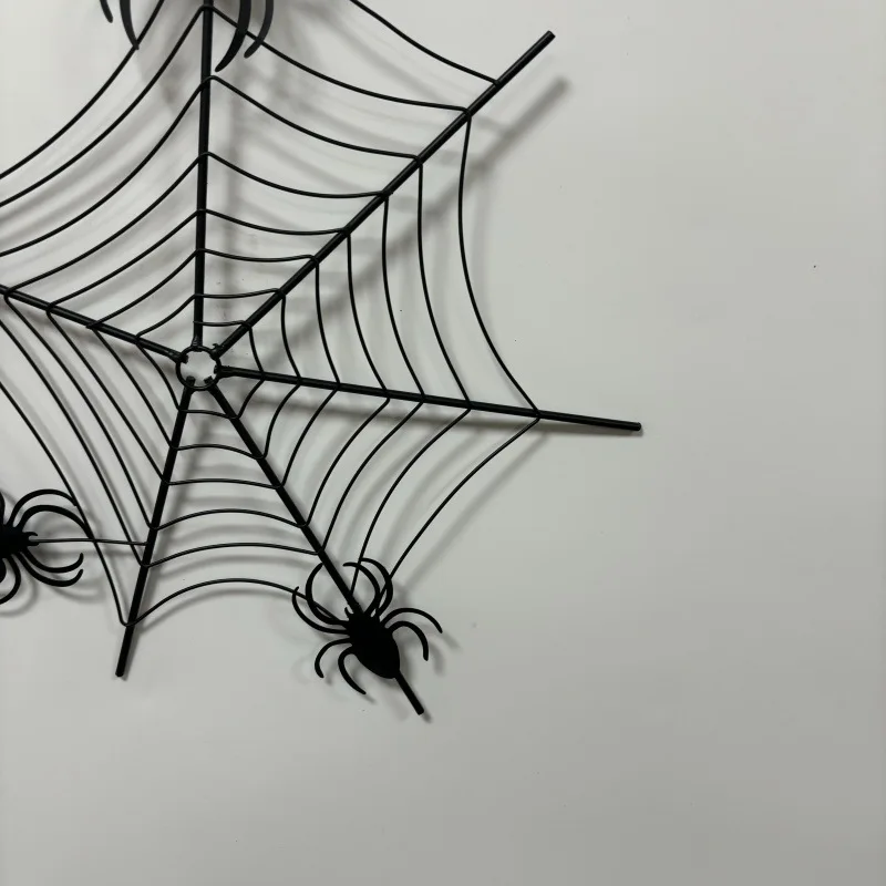 Nieuwe Creatieve Halloween Smeedijzeren Spinnenweb Wanddecoraties Vakantie Decoraties