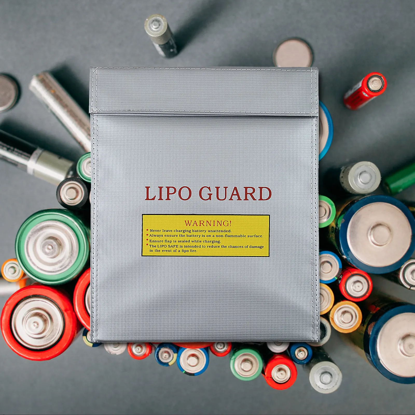 2Pcs Explosion-Proof Battery Bag Fire-Resistant Lipo Storage Pouch Safe Charging Case Rc Travel