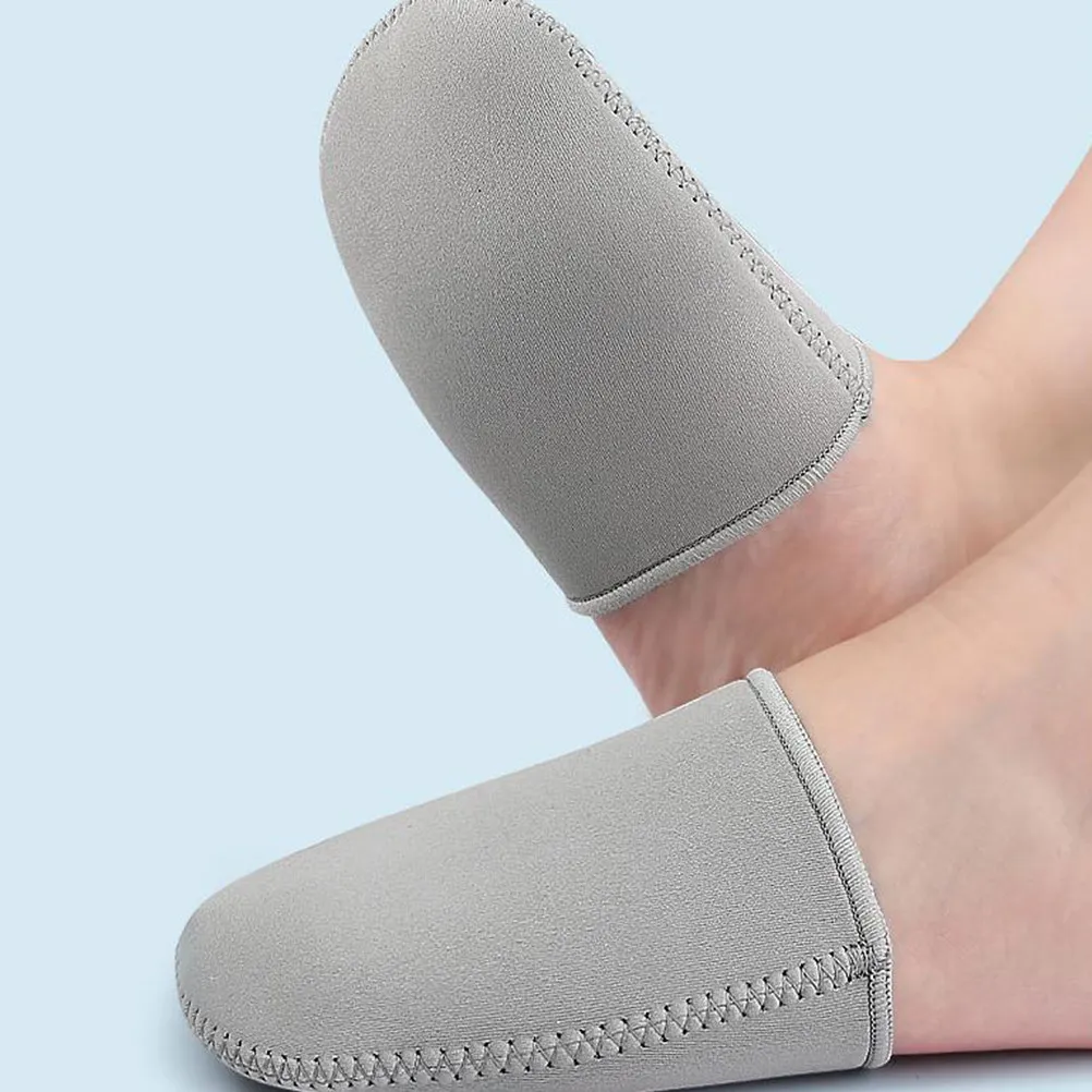 

1 Pair Neoprene Toe Sleeve Half Toe Warmer Size L Foot Protector for Cycling Running Winter Sports Outdoor Thermal Protection
