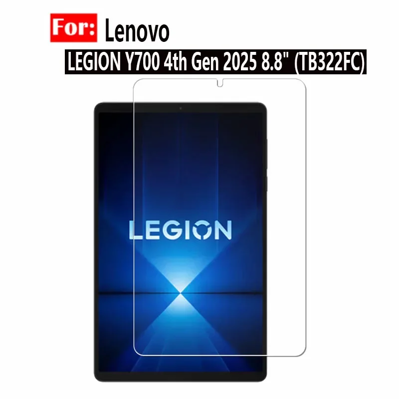 

2Pcs Tempered Glass Film for Lenovo LEGION Y700 4th Generation 8.8 inch 2025 TB322FC Screen Protector Y700 Gen 4 8.8 inch