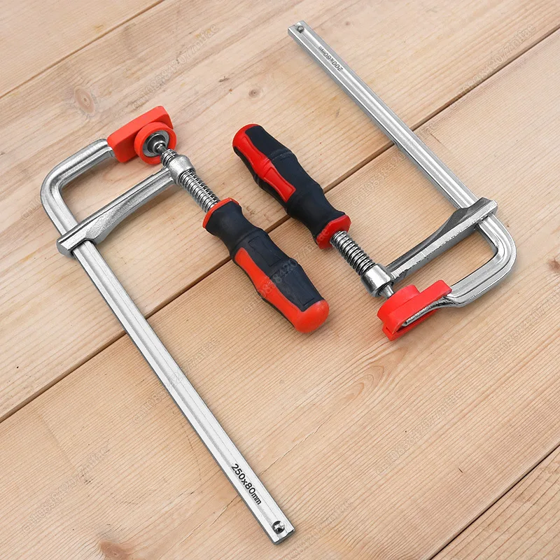 200/250/300/400mm Plastic Handle Guide Rail Clamps with Screw Action Arm for Woodworking MFT Table and Cutting Track 15.5*7.5mm