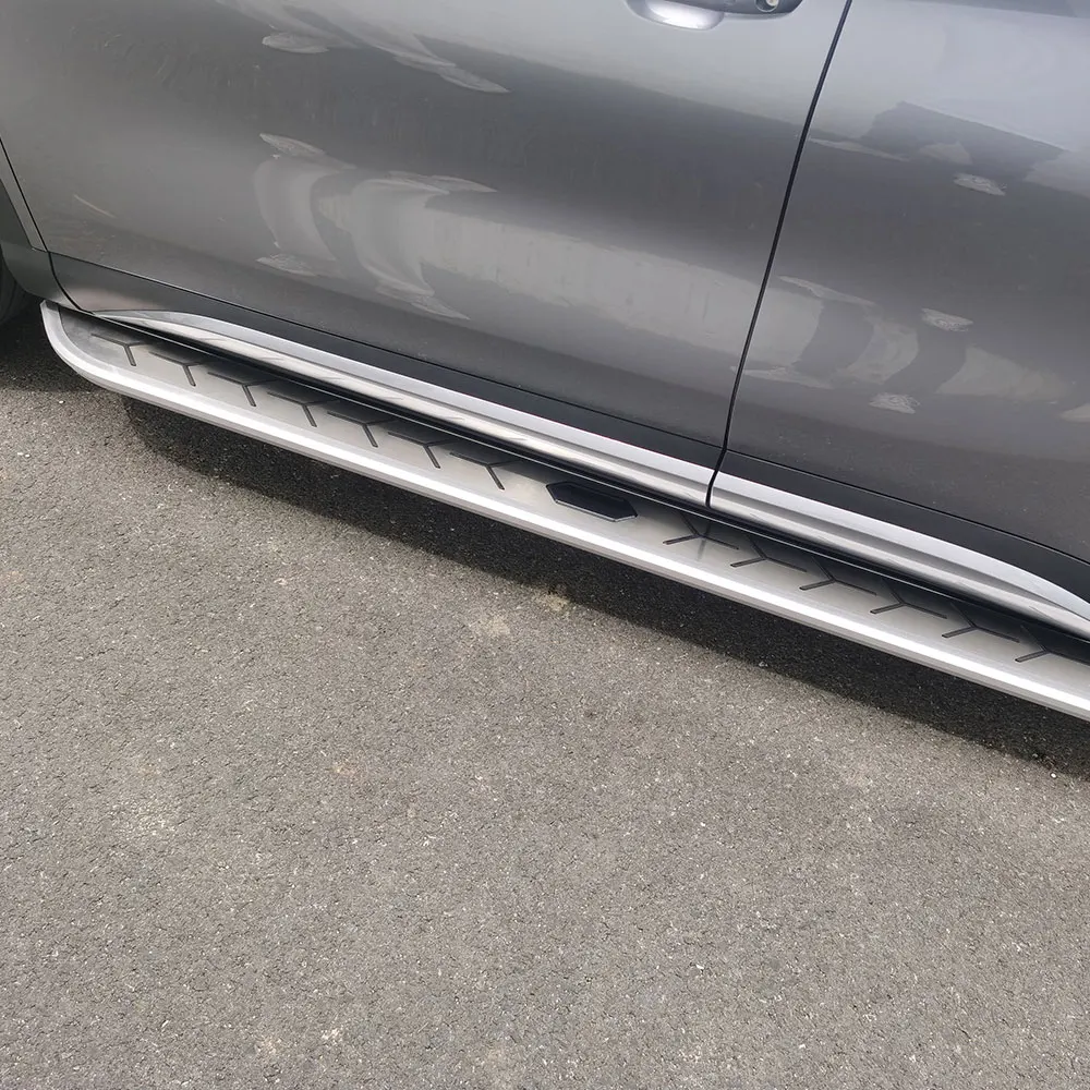 2 قطعة يناسب تويوتا جراند هايلاندر 2024 2025 2026 باب ثابت الجانب خطوة الألومنيوم تشغيل مجلس دواسة خطوة بار السكك الحديدية مجلس