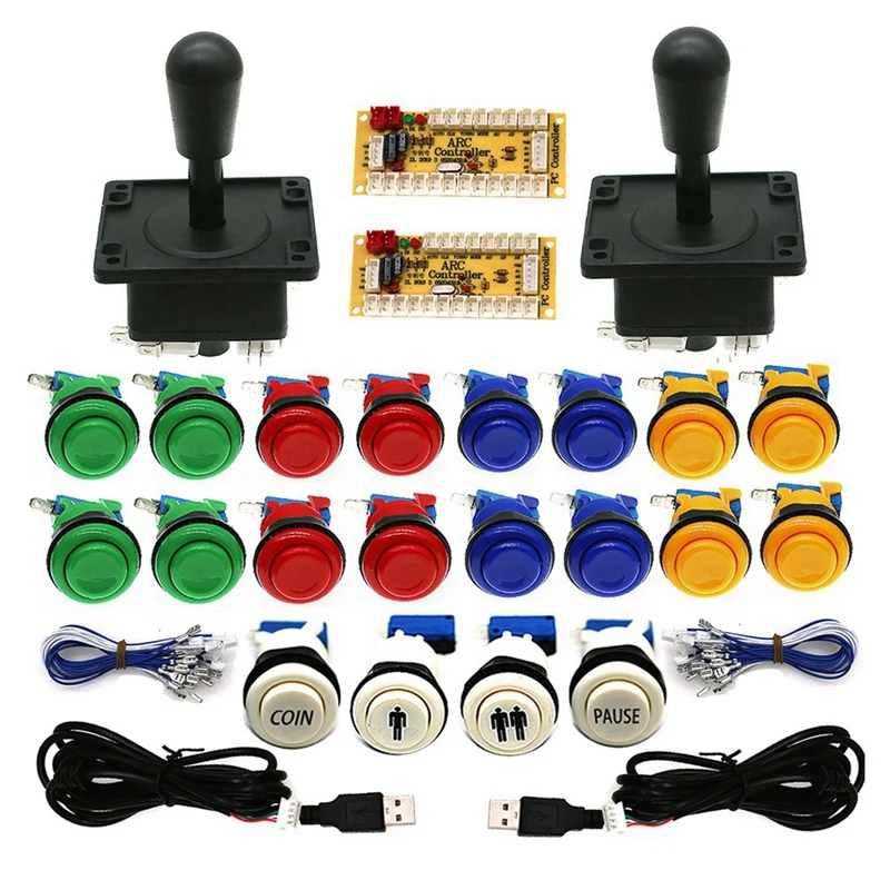 For Neo Geo Arcade Game DIY Kit USB Board Controller For Pc Raspberry Pi Zero Delay US Style 8 Way Joystick C