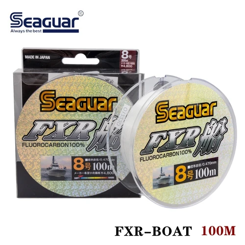 Imagen 1 del producto Línea de pesca de barco FXR Original SEAGUAR 6LB-30LB 100% líneas de pesca de fluorocarbono 100M línea de fibra de carbono japonesa