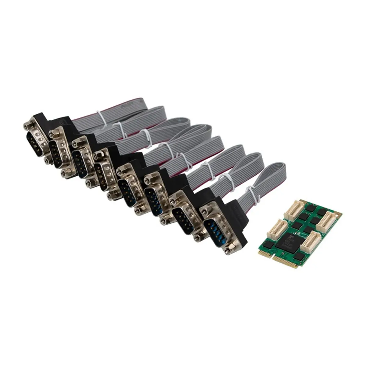 [VALUE PACK]ST366 MiniPCIE XR17V358 8S to -232 Native Industrial COM Multi-Port Industrial Expansion Card