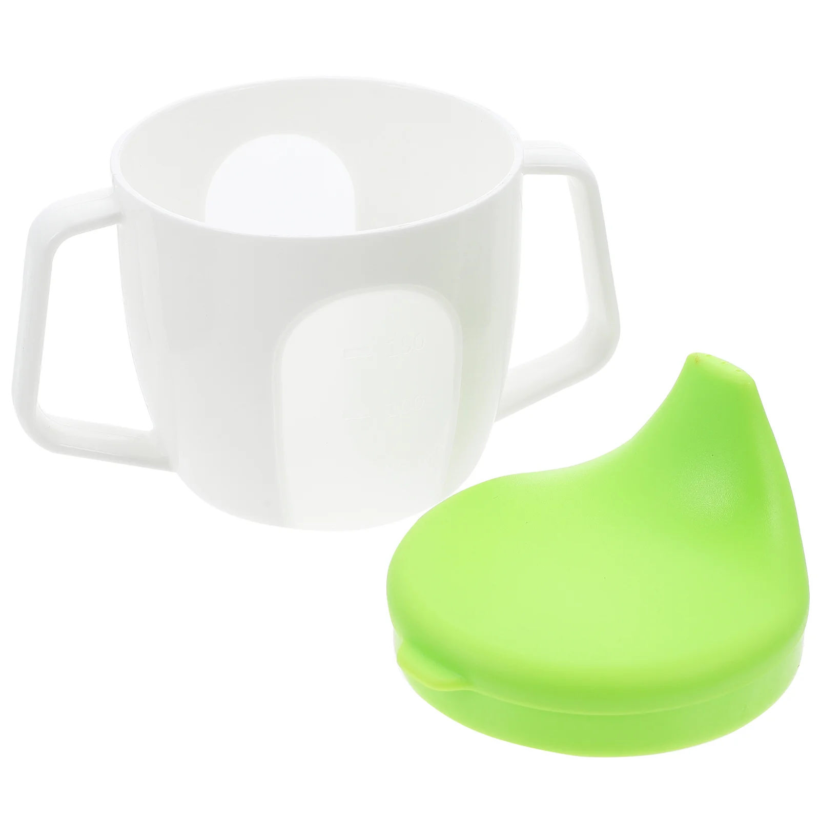 Taza con asa, contenedor de almacenamiento de agua de plástico, vasos para beber, báscula versátil para leche para niños, portátil, encantador