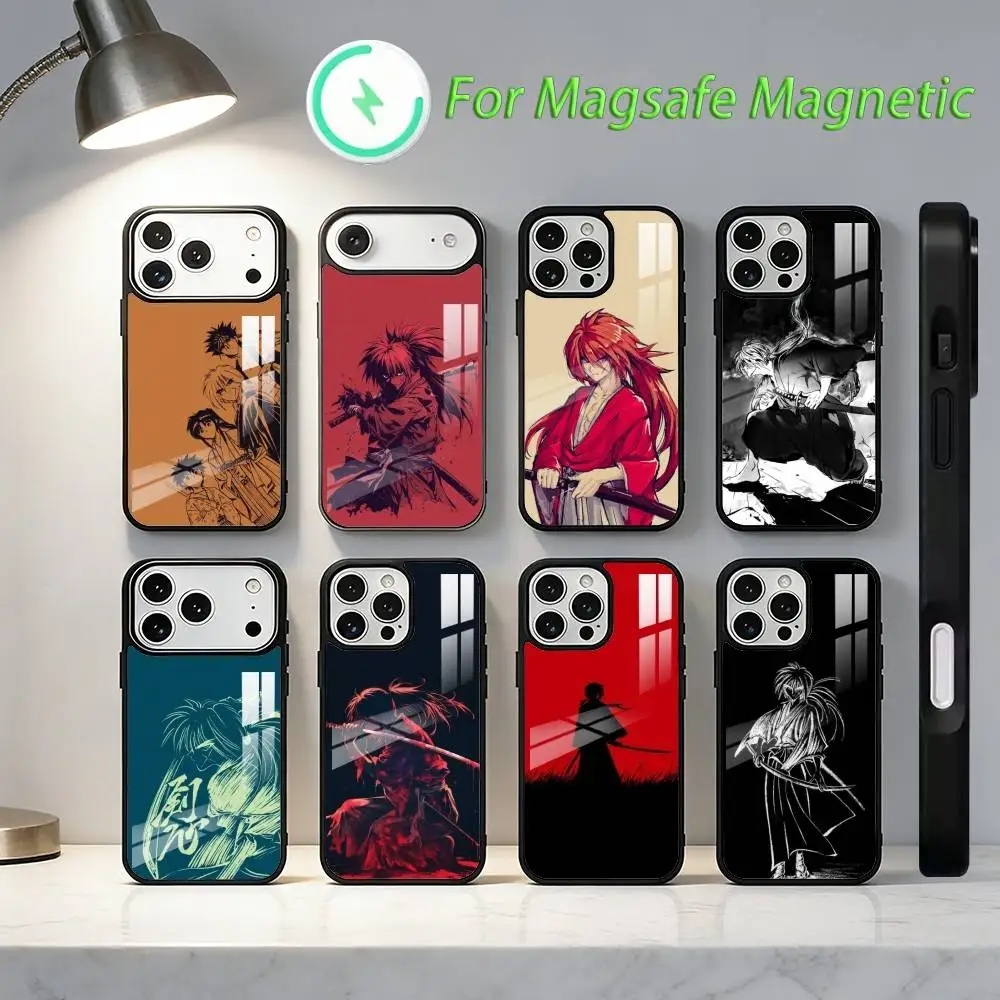 

Rurouni Kenshin Phone Case For iPhone17,16,15,14,13,12,11,Plus,Pro,Max For Magsafe Charging cover