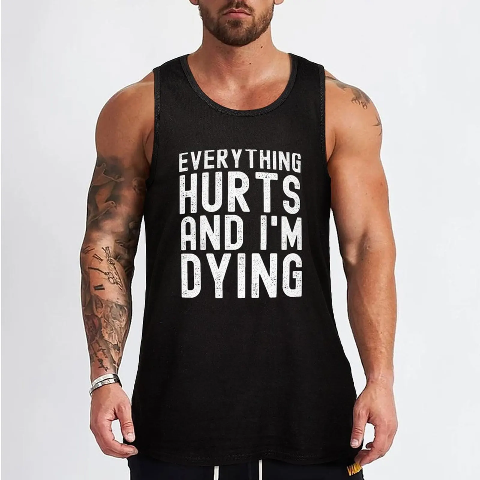 Everything Hurts And I'm Dying Tank Top vest men t-shirts man Men's singlets