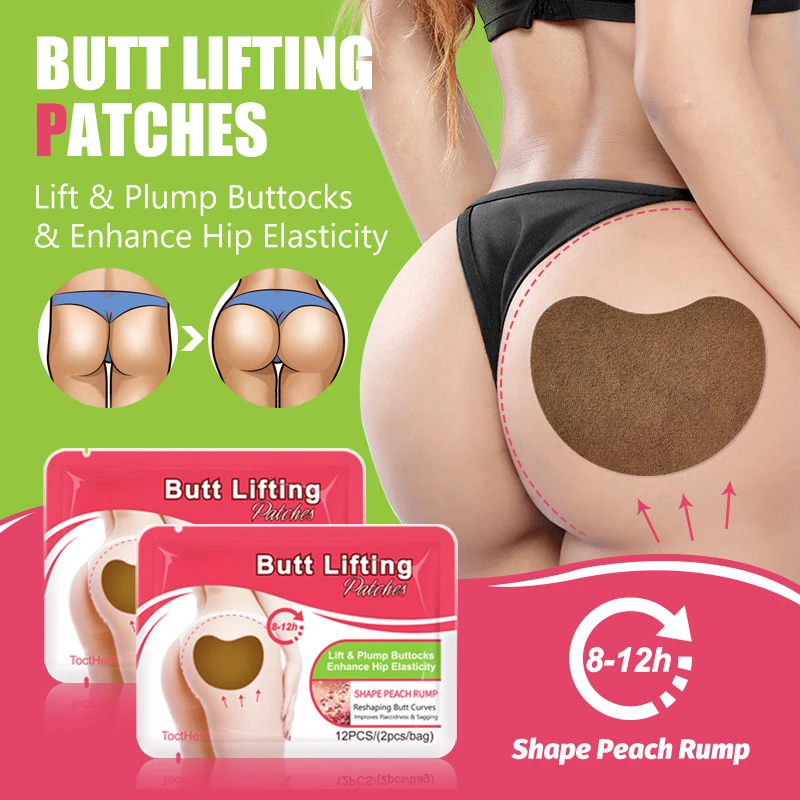 Butt Beauty Stickers Fast Growth Plump Up Firming Lifting Sexy Butt Enlargement Bigger Buttocks Massage Buttocks Care12pcs