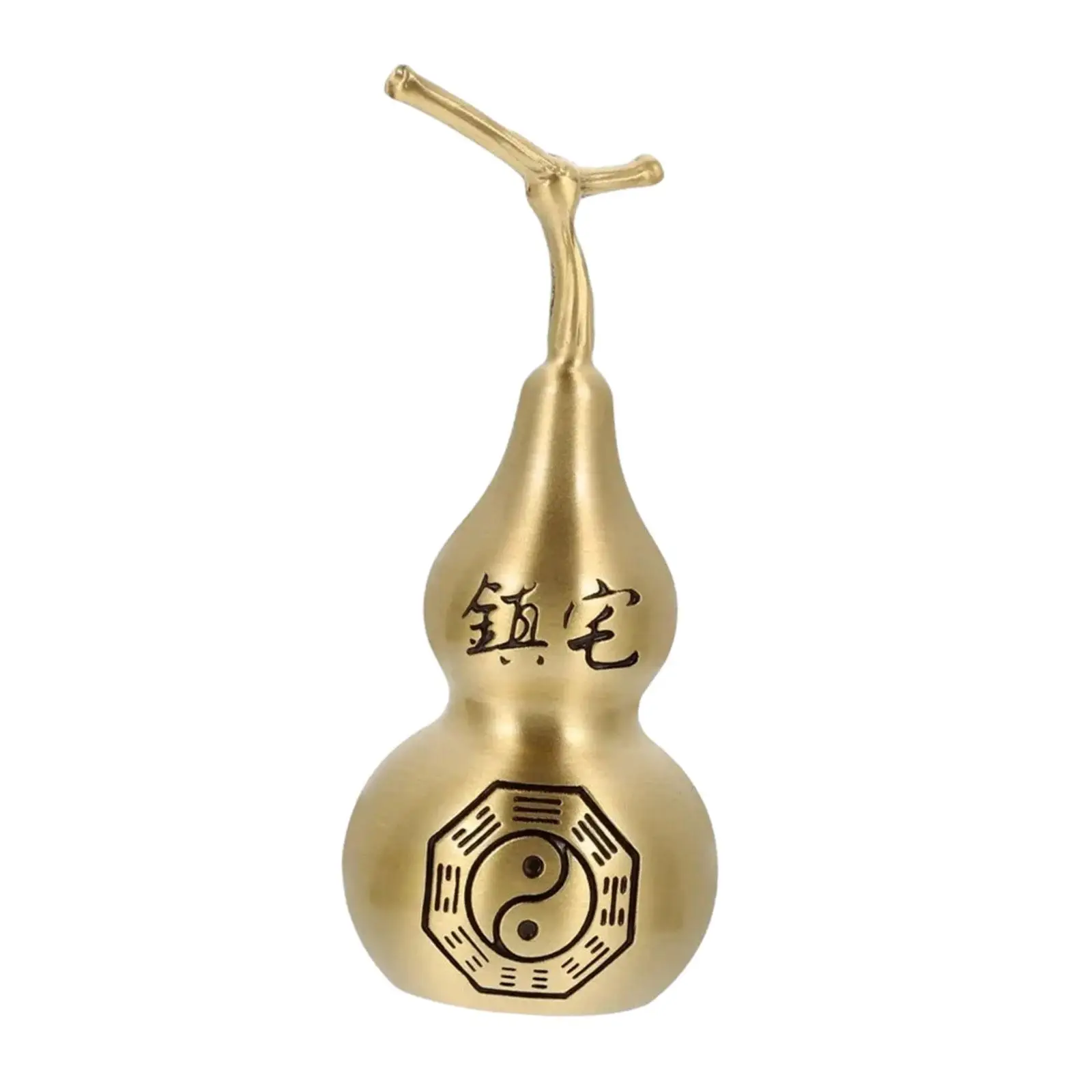 Gourd Feng Shui Figurine Mini Desktop Ornament 2024 Chinese New Year Decor for Desk Bookshelf Office Bedroom Home Decoration