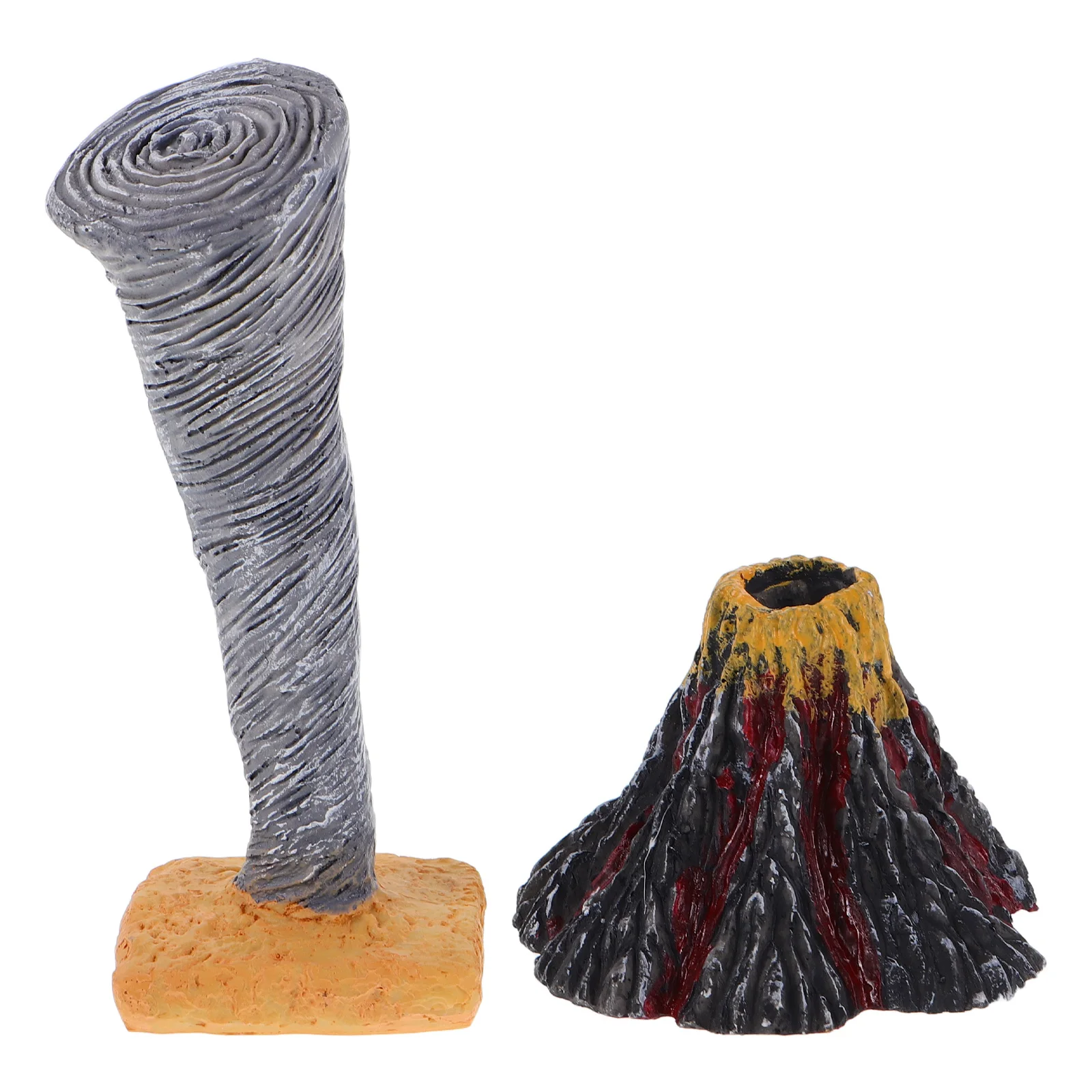 

2 шт., обучающие пособия для моделирования катастрофии, искусственная вулканская скульптура, вычерная модель, миниатюрный натуральный ребенок