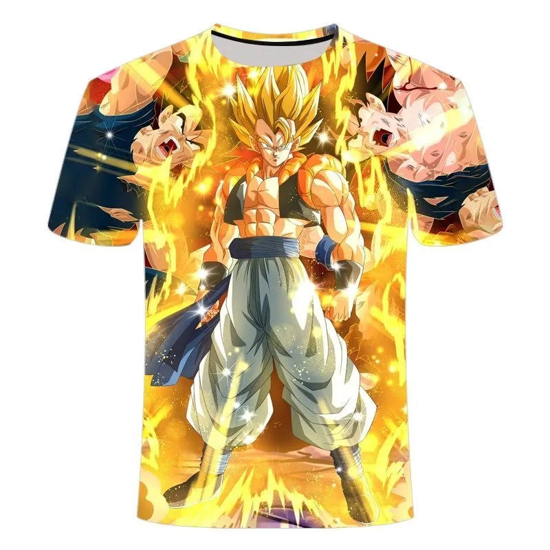 2026 Neue Sommermode Dragon Ball T-Shirt Wukong 3D-Druck Fußball Sport Freizeit Schnelltrocknendes Familien-Matching-T-Shirt – Detail 10
