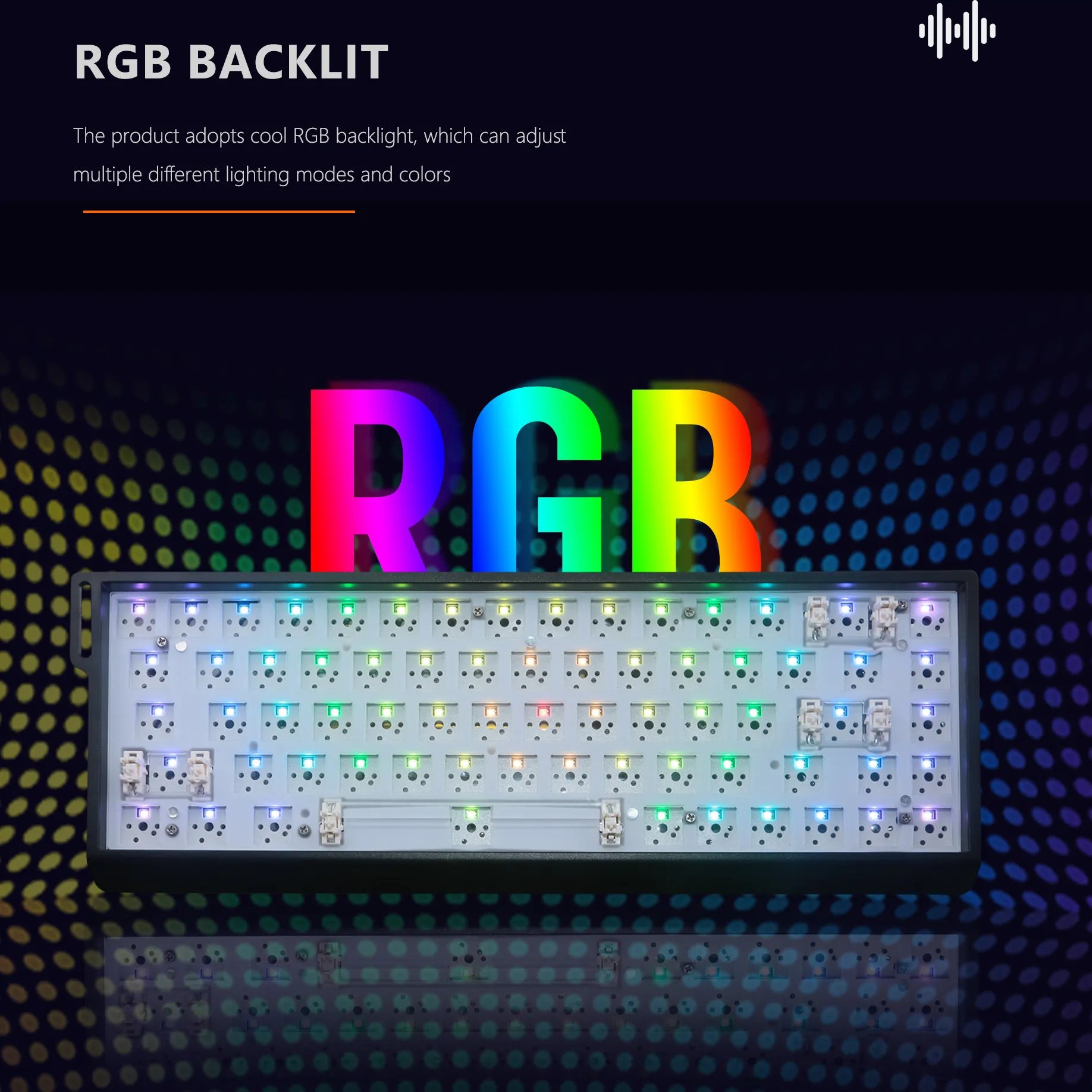 ZUOYA GMK68 Mechanical Keyboard Kit Three Mode Hot Swap RGB Gaming Keyboard DIY Kit Customize sandwich cotton Gamer keyboard kit