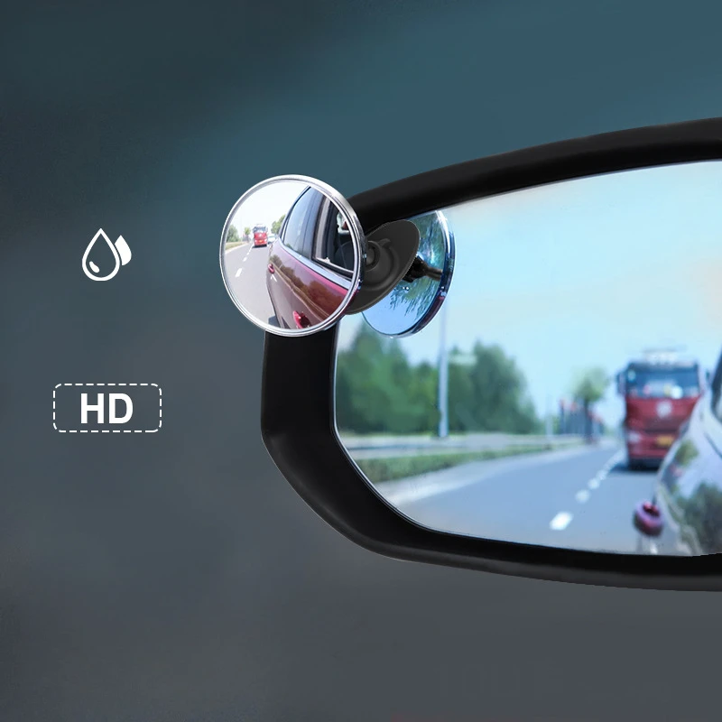 Car Small Circular Mirror Universal Adjustable Car Rearview Mirror Blind Spot Mirror Small Round Microscope in Reversing Vehicle