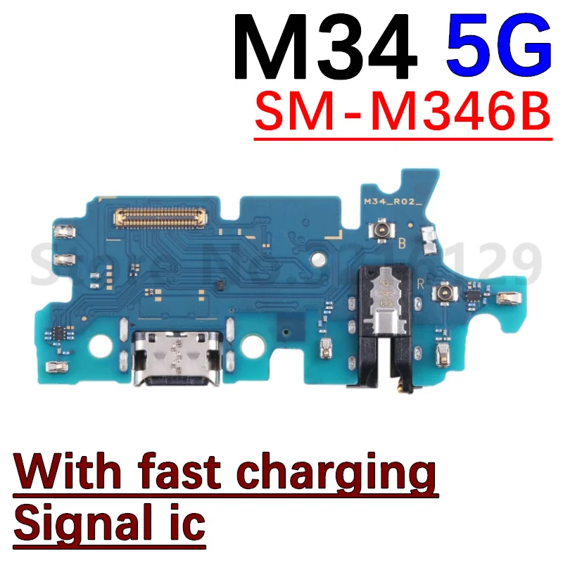 USB Charger Connector Charging Port Board For Samsung Galaxy M54 M34 M14 5G M546B M346B M146B Motherboard Flex Cable