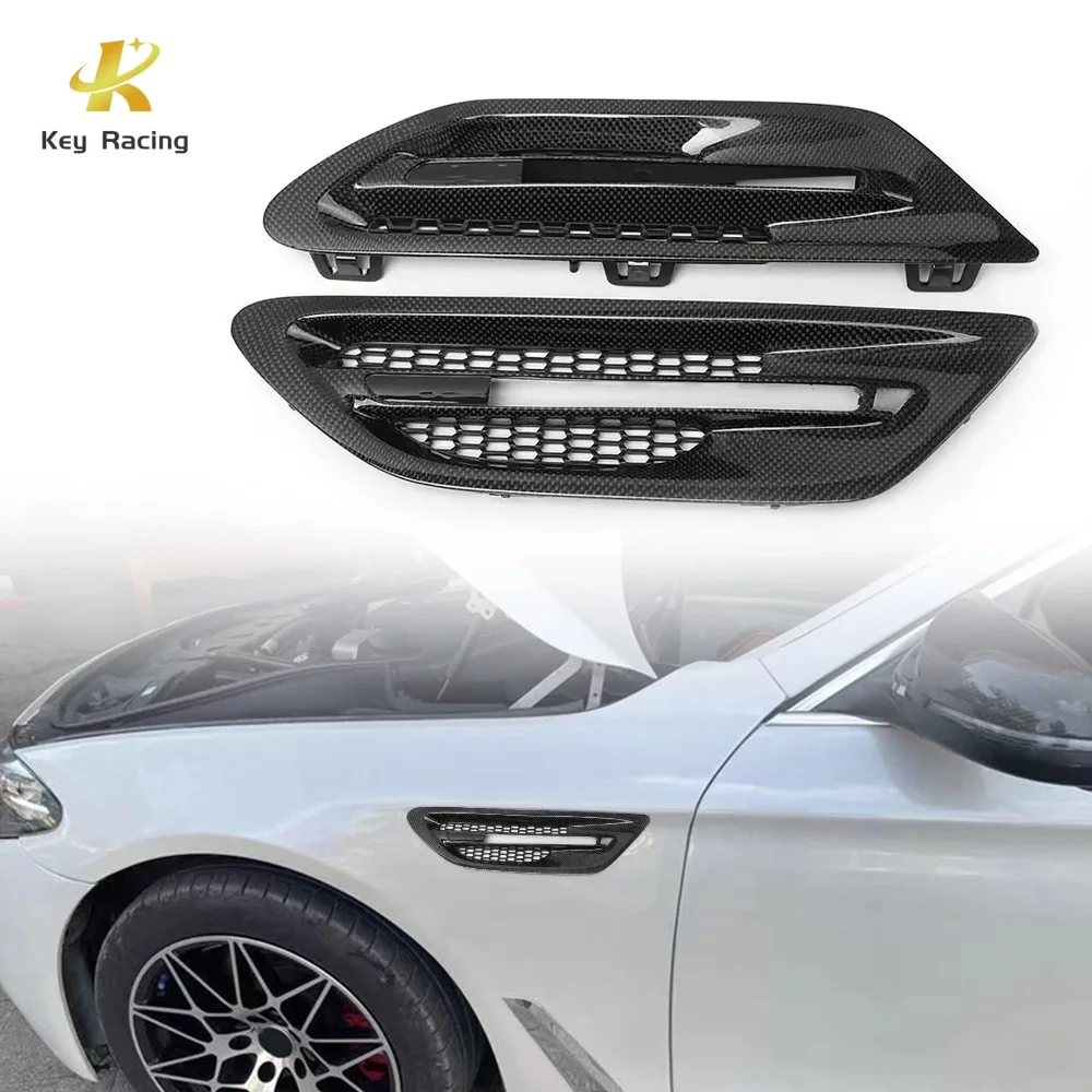 M5 F10 Side Air Vents Cover Carbon Fiber Front Fender Side Trim For BMW 5 Series F10 M5