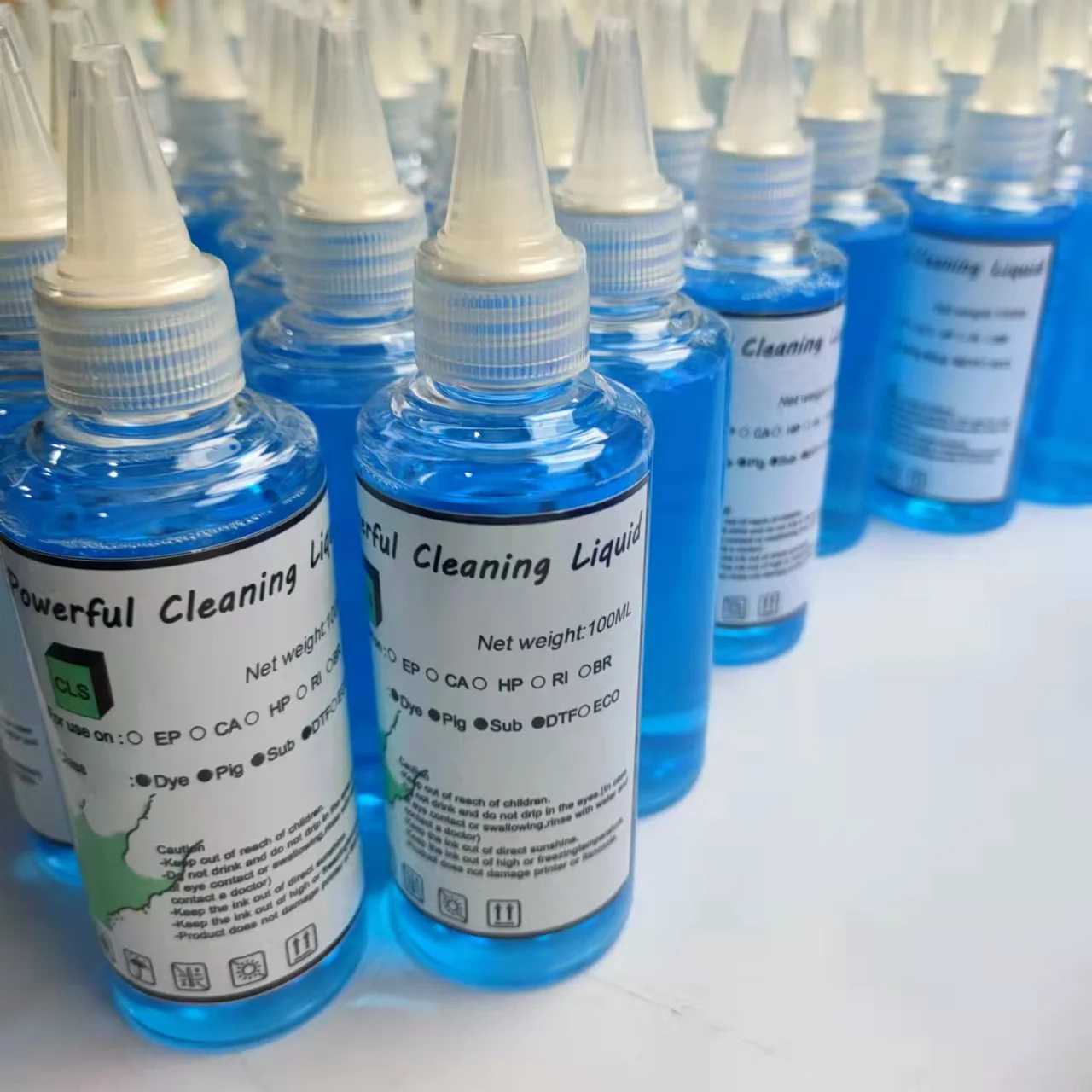 100ML Printer Cleaning solution for Epson Canon Brother HP Lexmark All Inkjet Printer cleaner With Syringe kits