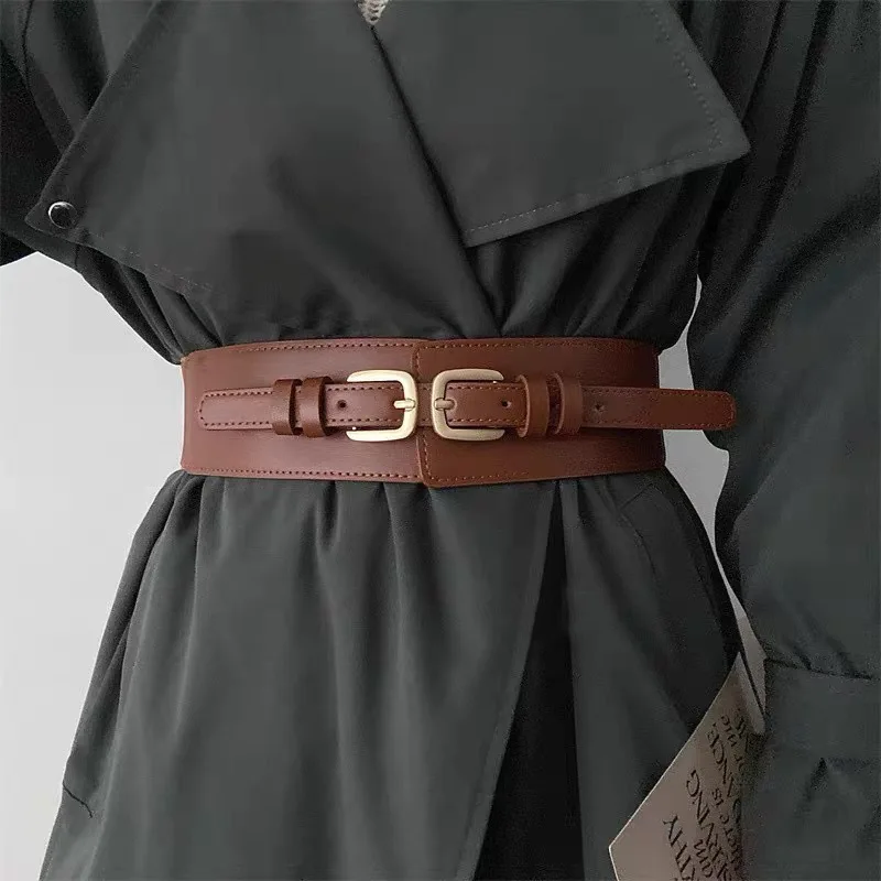 

Women's Retro Good Elastic Belt Fashion High-quality Black Classic Style Belt Popular Trend Cool Belt for Dress Pants Jeans