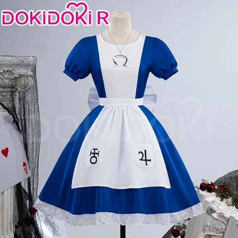 Косплей костюм Алиса из игры Alice Madness Returns, женский, плюс размер