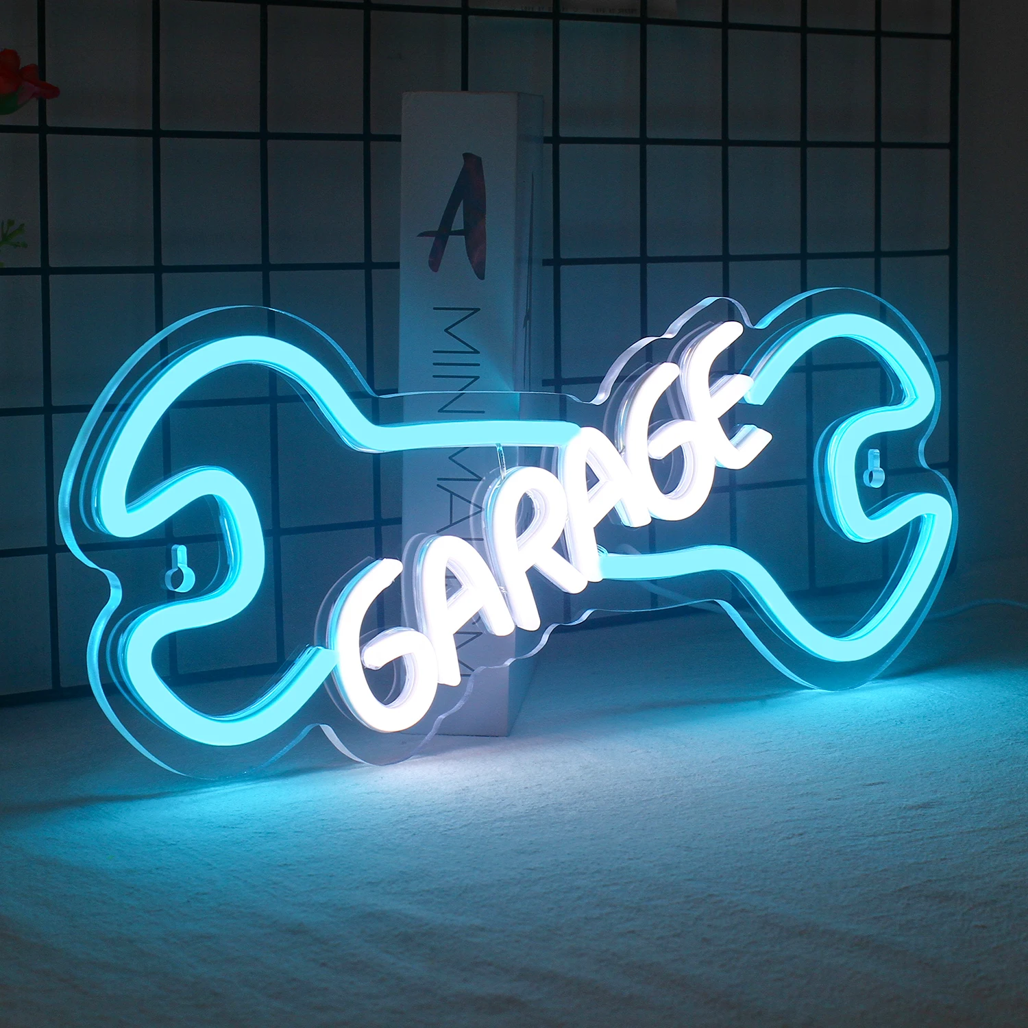 Wanxing Neon Sign Light Neon Light Garage LED Neon Light Dimmable  Powered by USB Neon Light Wall Art Gifts for Men  Man