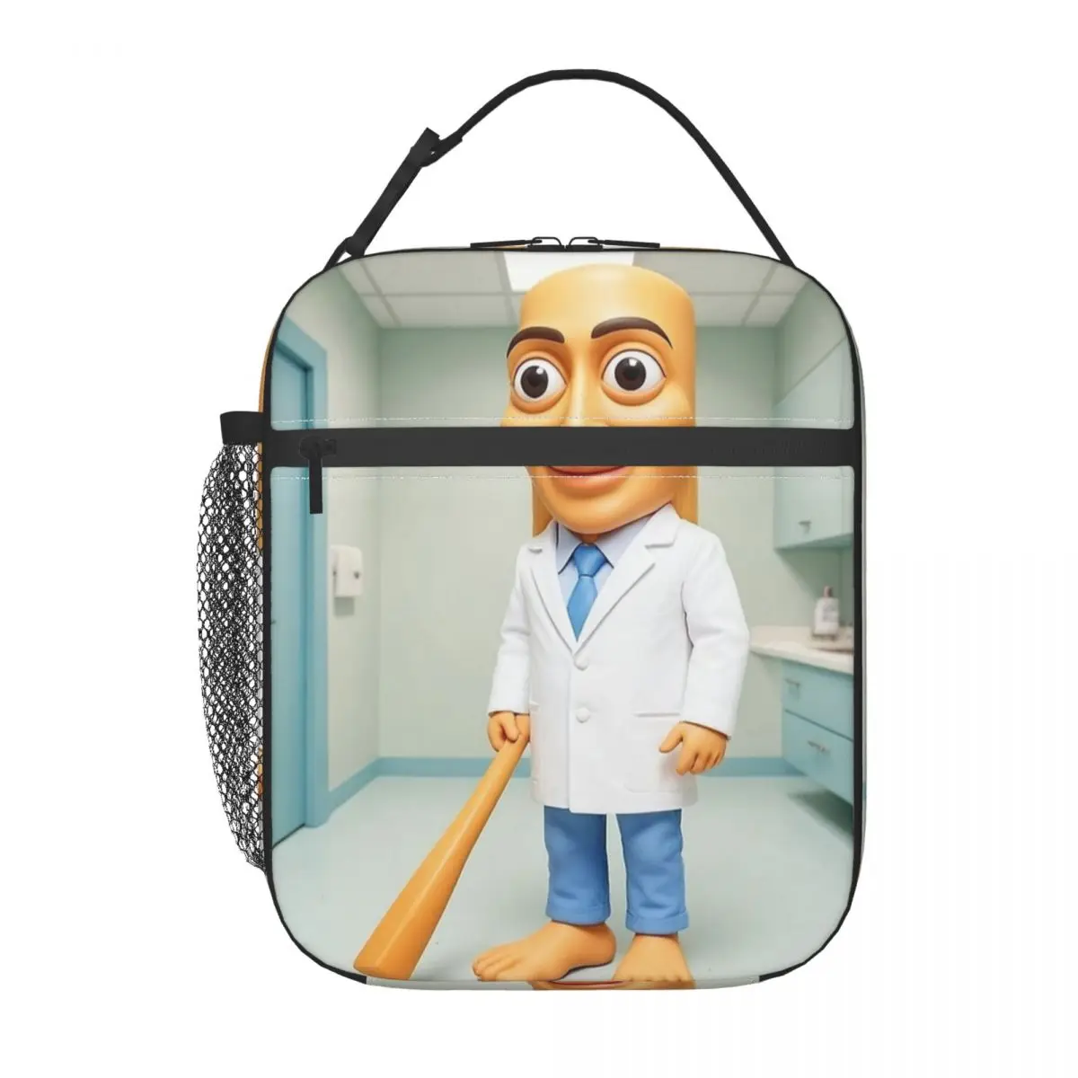 Tung Tung Tung Sahur Hospital Rounds Lunch Bag Portable Zipper Lunch Box Child Outdoor Picnic Designer Cooler Bag Tote Handbags