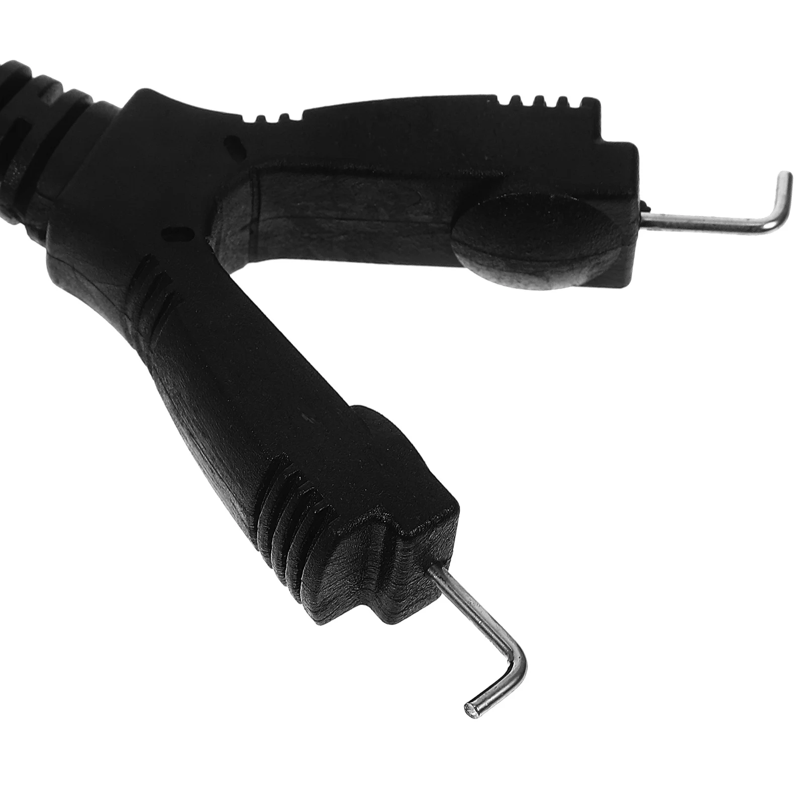 Przewód zasilający do maszyny, 2,5 m, silikonowy, z mocnym miedzianym klipsem, czarny.