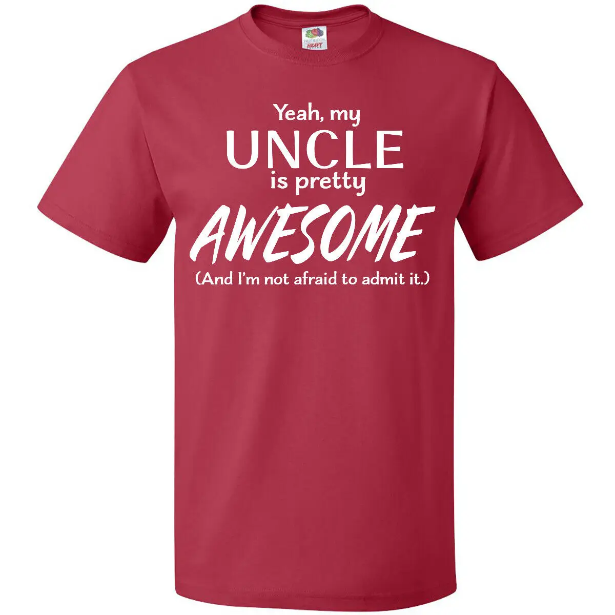 Inktastic Yeah My Uncle Is Pretty Awesome T-Shirt Fun Nephew Mens Adult Clothing