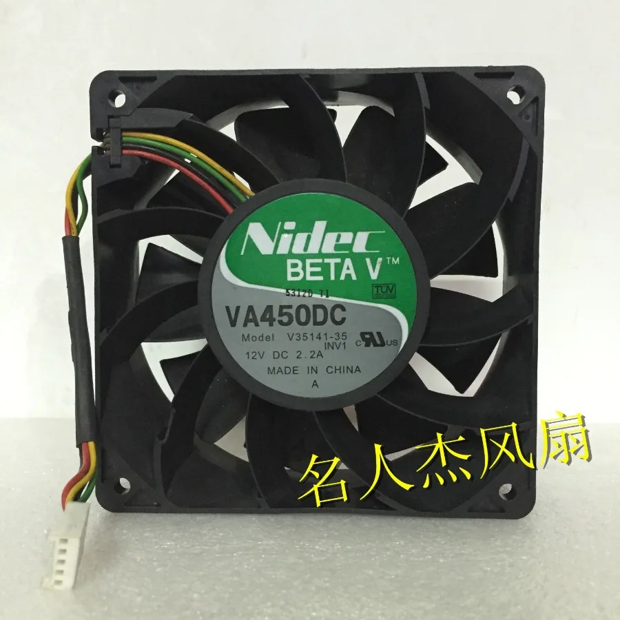 1pcs for Nidec VA450DC V35141-35 12038 12CM 12V 2.2A 4-Wire Violent Fan