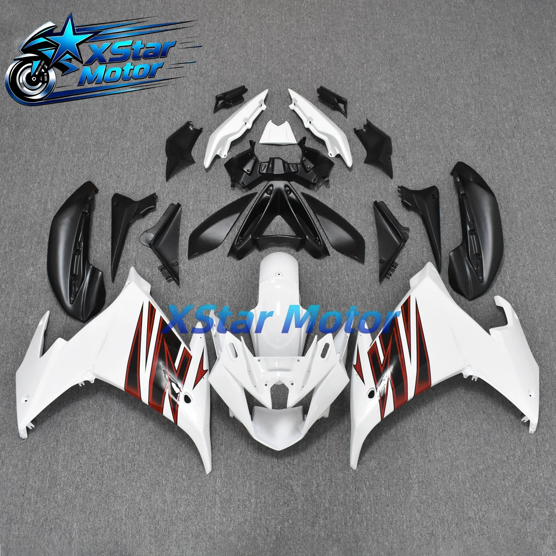 Factory Direct ABS Plastic Fairing FZ6R FZ6 09 10 11 Red White Moto Panels Body Kit Fits 2009 2010 2011 5