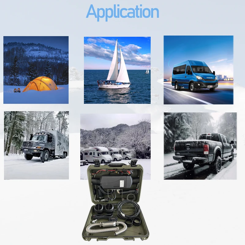 JP سخان مواقف السيارات المحمول 12 فولت 24 فولت 2 كيلو واط سخان الديزل مع مروحة ABS حالة جديدة للسيارة والقارب هينو صنع