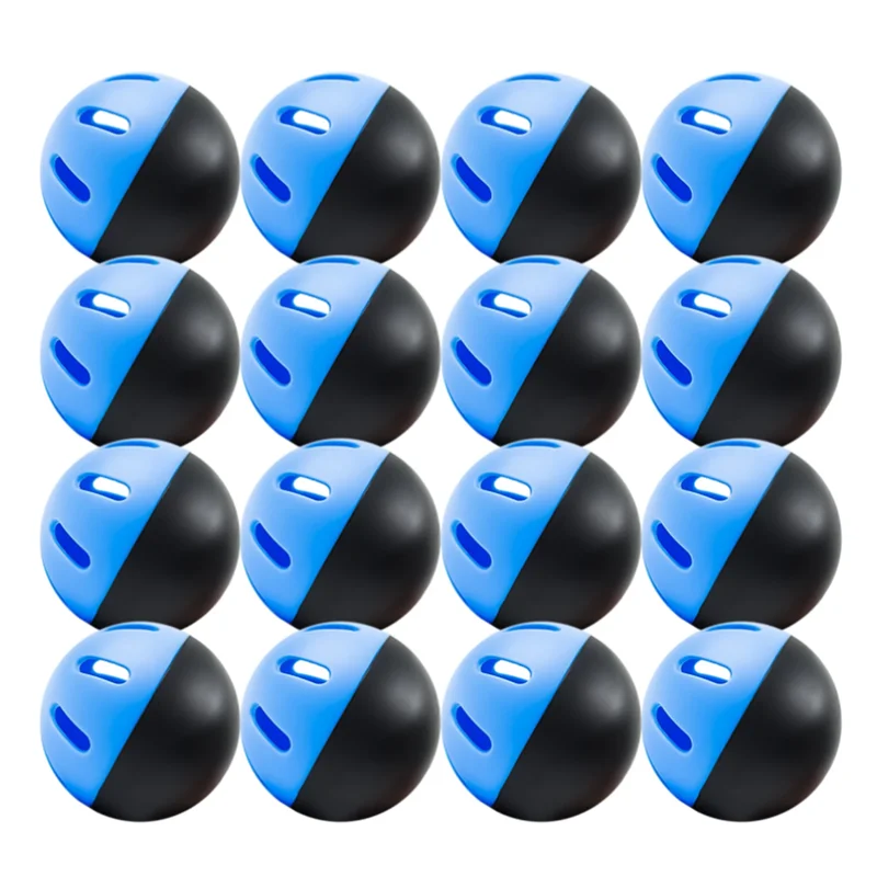 

12PCS Baseball Practice Balls 74MM Super Soft Indoor & Outdoor Auxiliary Balls EVA Hollow Hole Balls Black & Blue Duplicates