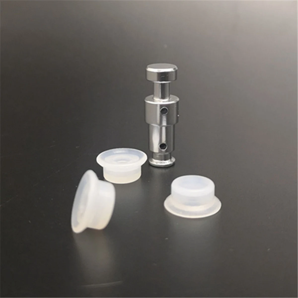 SLQZT Valvola a galleggiante per pentola a pressione elettrica DUO60 Argento Doppio foro in alluminio 3.2X0.9X0.8 Valvola di ritegno 4 galleggianti 8 tappi piccoli