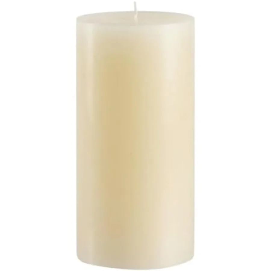

Dripless Vanilla Scented Ivory Pillar Candle, Hand Made Vanilla Pillar Candles with Essential Oils for Home Decor, Premium Wax,