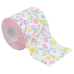 1 Roll Colorful Printed Roll Paper delicate decor Toilet Paper Exquisite Handkerchief Paper floral Printed Portable Toilet Paper