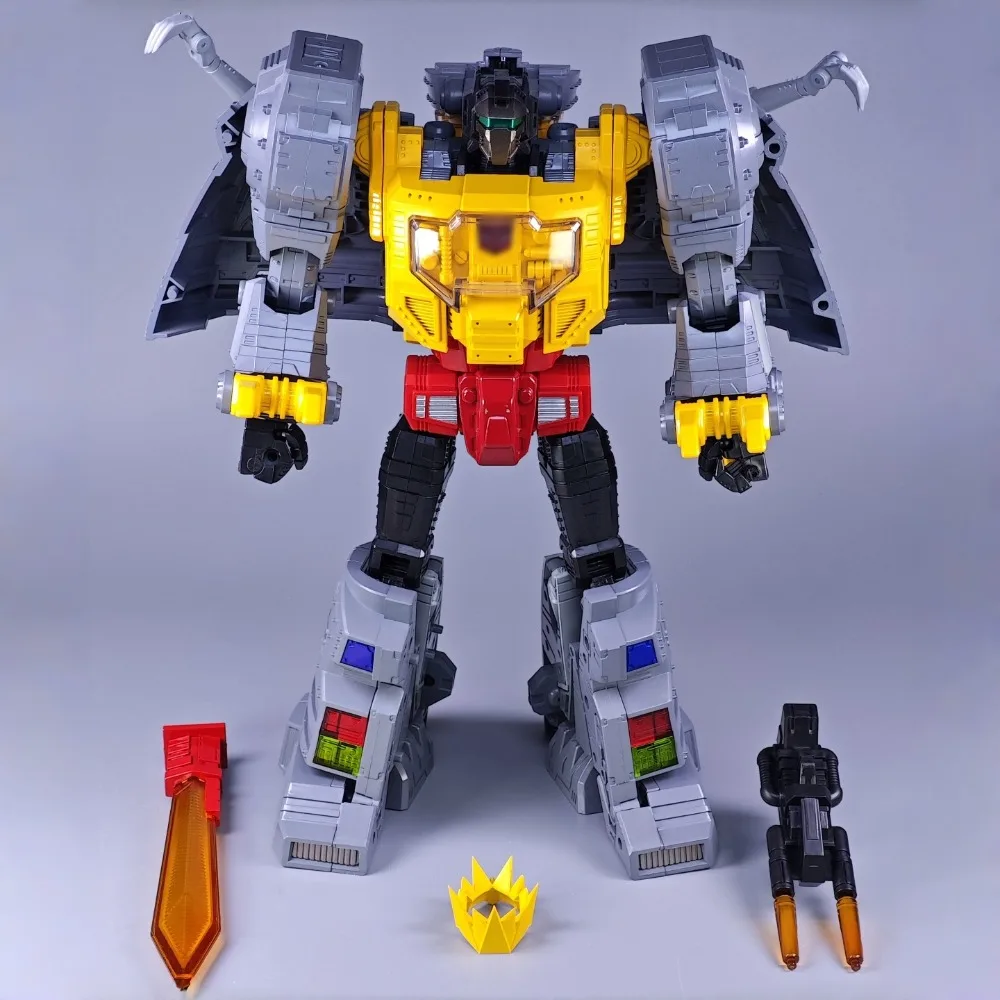 Auf Lager Transformation KO MP08 Vergrößerte Version 32CM Grimlock Animierte Version Dinosaurier Transformation Spielzeug Modell