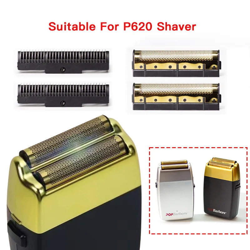 Orignal Razor Shaver Professional Hair Clipper Blade Net Set for Pop Barbers P620 Kemei 2028/2027/1102 H Replaceable Cutter Head