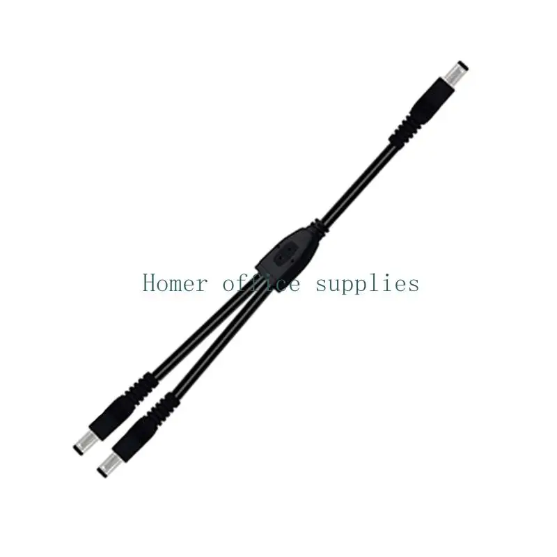 K43B DC5.5X2.1Mm Splitter Y Cable with Multiple Connectors for Various Power Devices, Matching Cameras, LED Strips, DVRs and