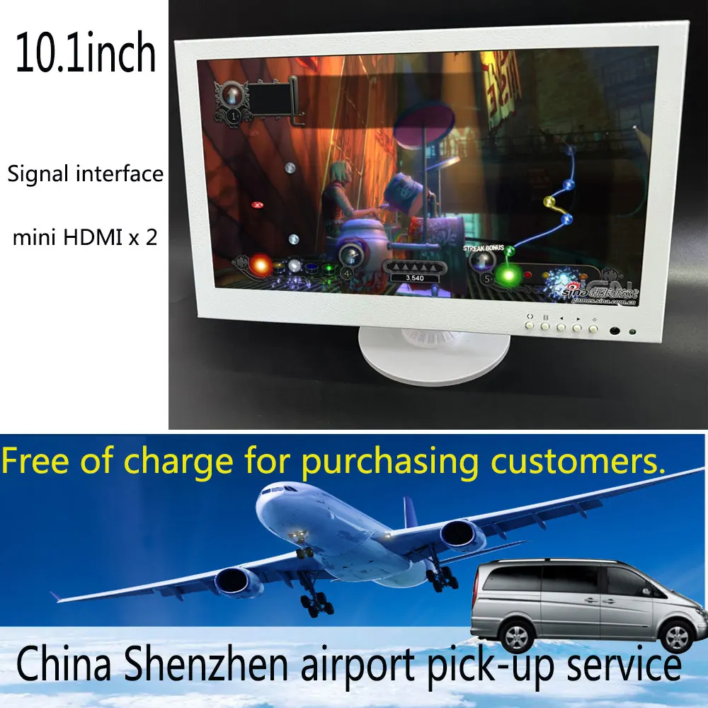 10.1Inch Portable Monitor HDMI-Compatible Laptop second screen Gaming Extended Display For Switch/PS4/Xbox/Raspberry Pi