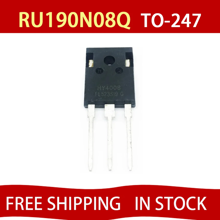 5pcs/lot RU190N08Q RU190N08 TO-247 can directly replace IRFP2907 new original In Stock 1pcs/lot RU190N08Q RU190N08 FREE SHIPPING