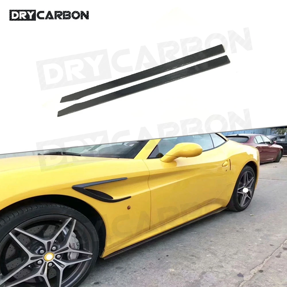 

Carbon Fiber Side Skirts Extension Body Panel Lip Splitter Winglet For Ferrari California Side Skirts Rocker Panels