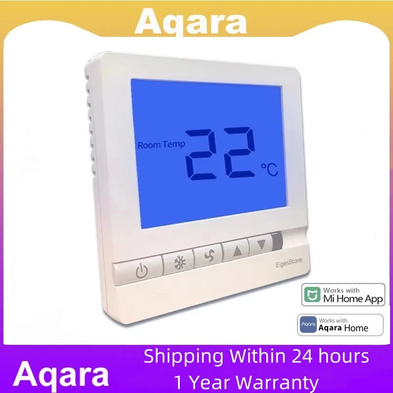 Aqara S2 Thermostat Central Air Conditioning Controller Floor Heating Controller  Smart Home Work For Xiaomi Mijia Mi Home APP