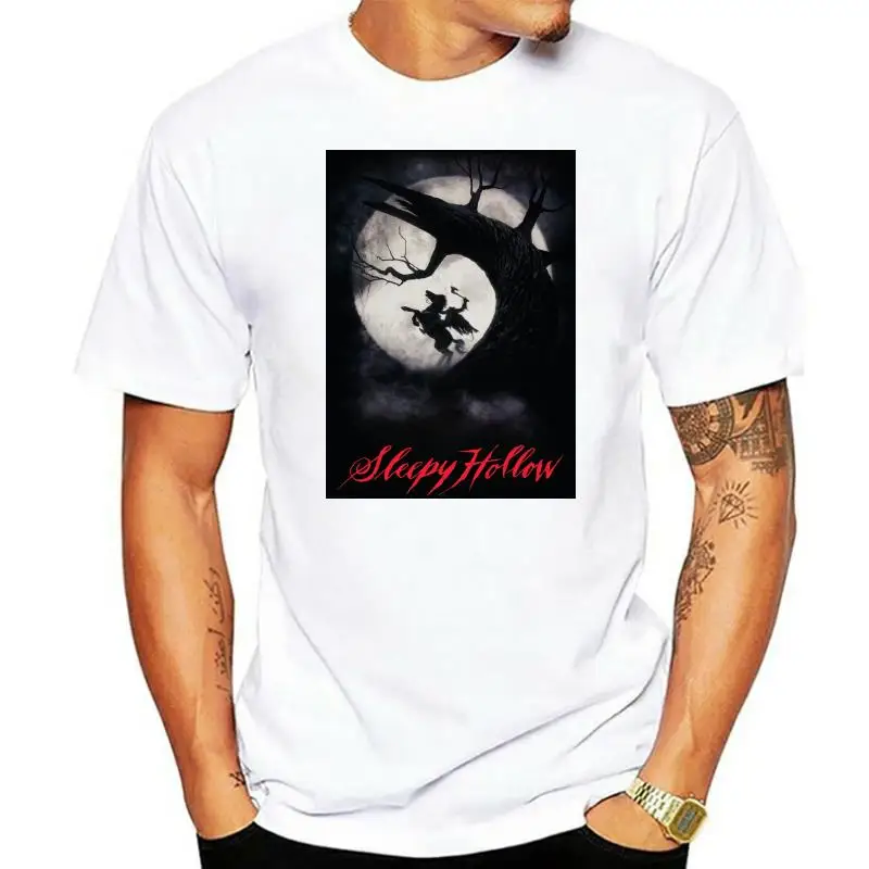 Sleepy Hollow Men'S Poster T-Shirt Black Rockabilia Plus Size Clothing Tee Shirt