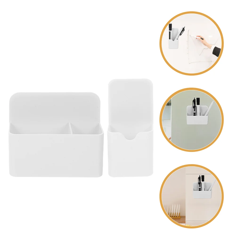 Magnetic Pen Holder Dry Erase Board Marker Wall Mount Organizer for Fridge Whiteboard