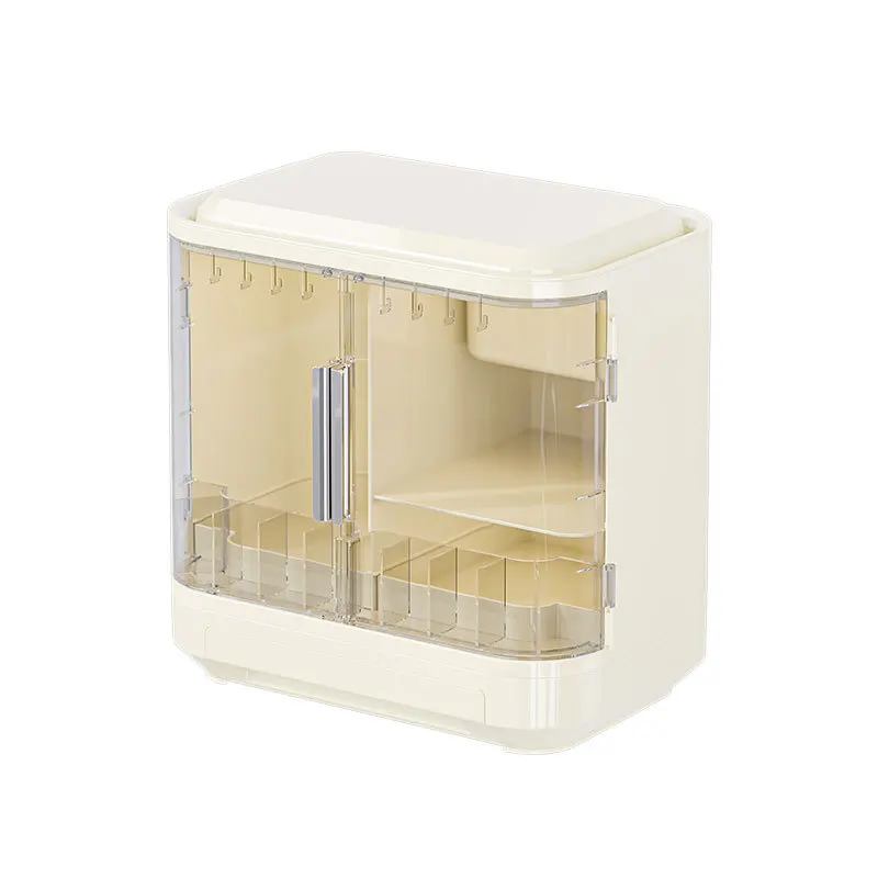 

Cosmetics Storage Box with Mirror, High-end Light Luxury Shelf, Skin Care Products, Dresser, Vanity Box.