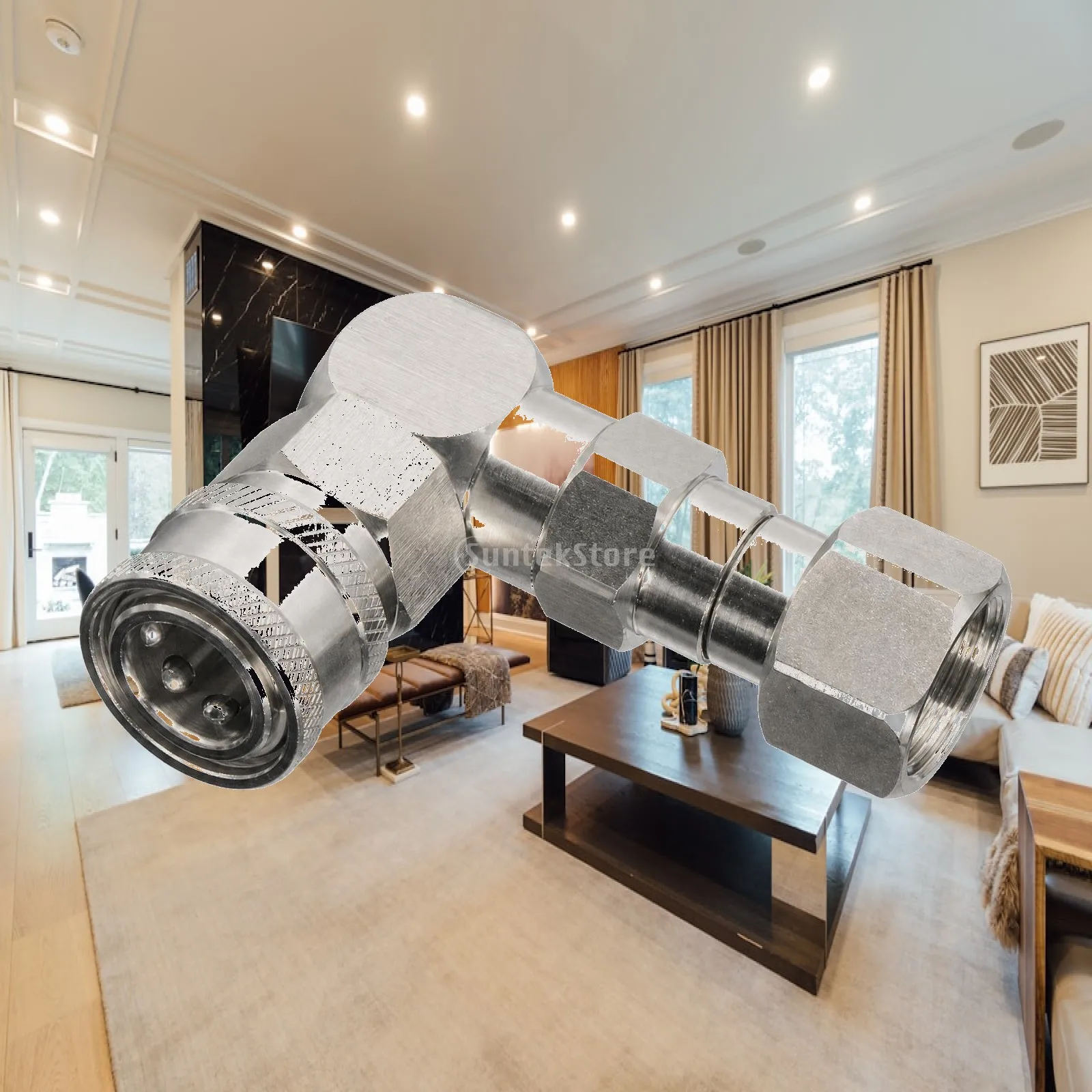 Anti-Tangle Rotating Elbow Fitting Easy to Install 90-Degree Swivel Fitting Quick-Connect Swivel Elbow Kink Protector Compact