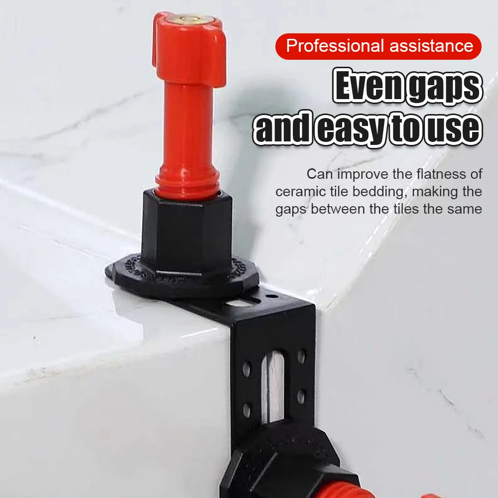 25/50Pcs Tile Leveling System Angle Leveling Can Be Used with Tile Leveling Gasket for Positioning The Seam Construction Tool